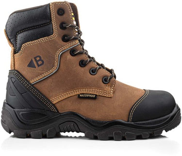Buckbootz werkschoen bsh008wpnm hoog s3 + kn | bruin | maat 45 - 00.176.031.45
