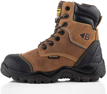 Buckbootz werkschoen bsh008wpnm hoog s3 + kn | bruin | maat 46 - 00.176.031.46