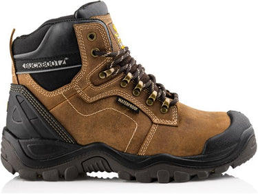 Buckbootz werkschoen bsh009 hoog s3 + kn | bruin bsh009br | maat 42 - 00.176.033.42