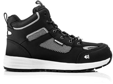 Buckbootz werkschoen largobay sneaker mid baz s1p esd zwart | zwart | maat 47 - 00.176.063.47