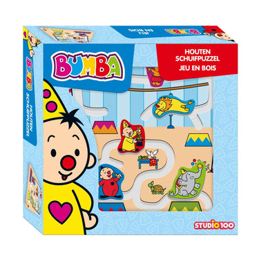 Studio 100 bumba - houten schuifpuzzel - 5 stukjes