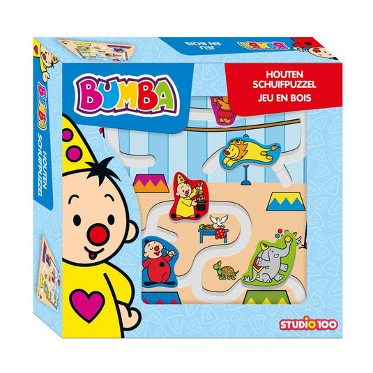 Studio 100 bumba - houten schuifpuzzel - 5 stukjes