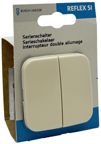 Load image into Gallery viewer, Busch jaeger creme serieschakelaar + wip - 4695030
