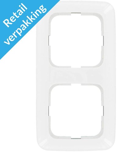 Load image into Gallery viewer, Busch jaeger wit 2 voudig afdekraam - 4695610
