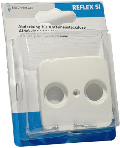 Busch jaeger wit afdekplaat voor coax - 4695570