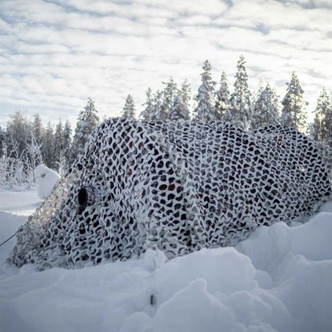 Buteo photo gear camouflagenet 3 wit grijs 2,4x3 m
