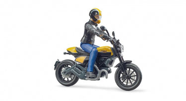 Bruder bworld scrambler ducati met speelfiguur