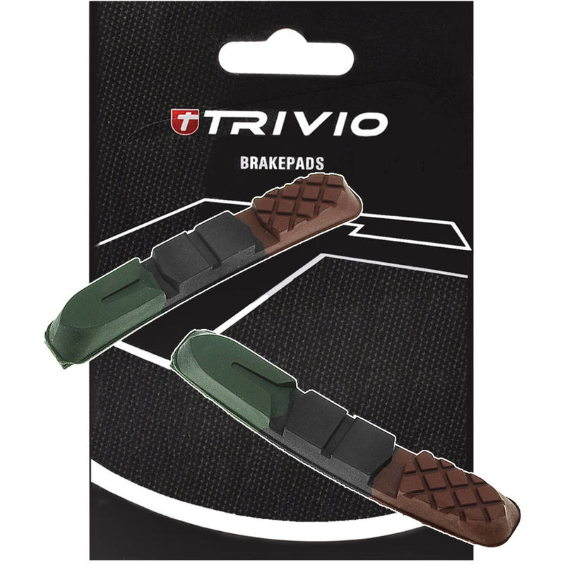 Load image into Gallery viewer, Trivio - mtb remblokken inschuif set 955vcr 72mm triple compound
