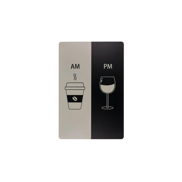 Ootb tekstbord metaal am - pm 20x30cm