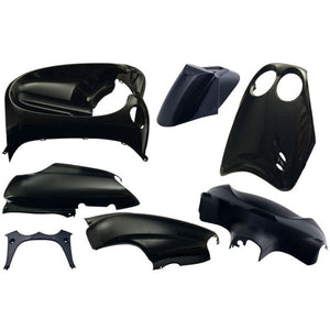 Edge plaatset 7-delig voor yamaha neo's van bouwjaar 2002 tot 2008 met digitale cockpick - metallic zwart