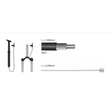ELVEDES Kabelset voor dropper zadelpen remote lock-out