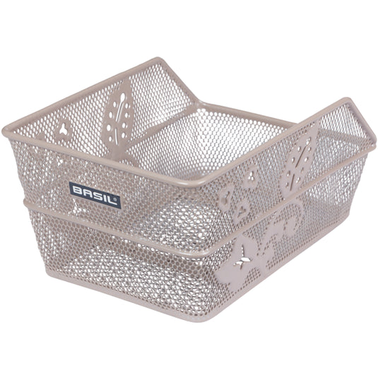 Basil fietsmand cento flower s 31 x 21 x 0 - nude metallic