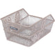 Basil fietsmand cento flower s 31 x 21 x 0 - nude metallic