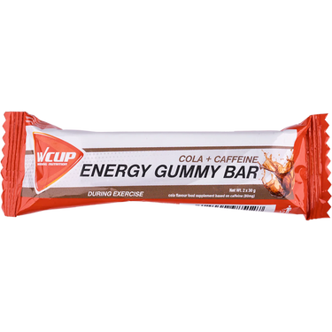 Wcup - energy gummy bar cola blast met 60 gram cafeïne 24 stuks