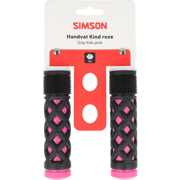 Afbeelding laden in galerijviewer, Simson handvatten kinder roze-zwart
