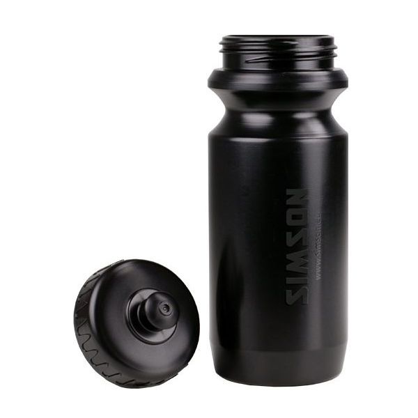 Load image into Gallery viewer, Simson Bidon zwart 600ml verpakt
