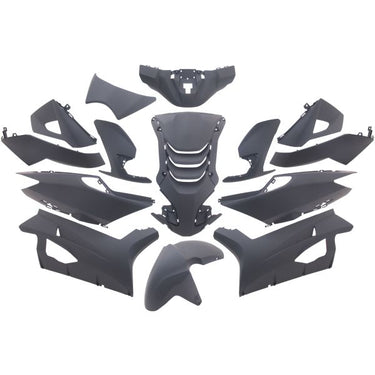 Edge plaatset 14-delig voor peugeot speedfight 4 - mat zwart