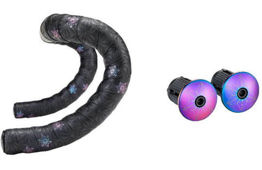 Supacaz - super sticky kush galaxy stuurlint zwart oil slick