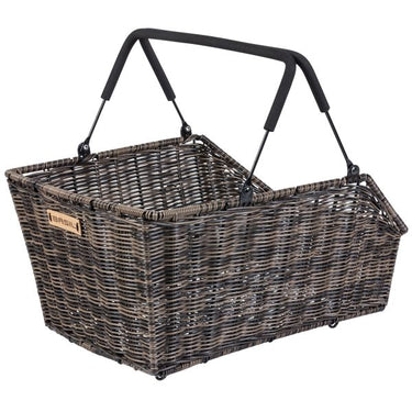 Basil Cento Rattan Look Multi System - fietsmand - achterop - bruin