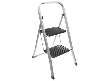 Excellent houseware keukentrap 2-tree zwart zilver