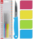 Excellent houseware schilmes rvs met kunststof handvat 17cm 4-delig