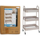 Storage solutions keukentrolley 3 lagen taupe 32x9x45cm