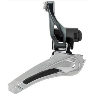 Shimano voorderailleur 2 x 10 speed tiagra fd-4700 ø28,6 - ø31,8 mm klem down-pull 61-66° - 46-53t - zwart zilver