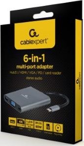 ギャラリービューアに画像をロードする, Enzo cablexpert usb-c 6-in-1 multi adapter usb-c dock 6-voudig - 9530506
