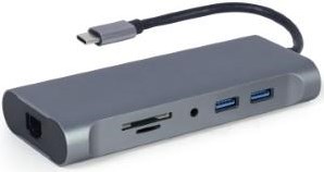 Afbeelding laden in galerijviewer, Enzo cablexpert usb-c 7-in-1 multi adapter usb-c dock 7-voudig - 9530507
