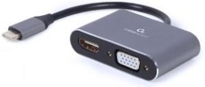 Laden Sie das Bild in Galerie -Viewer, Enzo cablexpert usb-c naar hdmi + vga adapter kabel 15cm - 9530408
