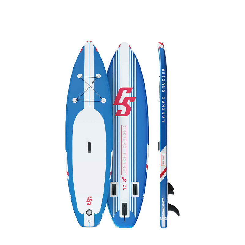 Load image into Gallery viewer, Abi capital sports sup board lanikai cruiser 10'8 blue stripes

