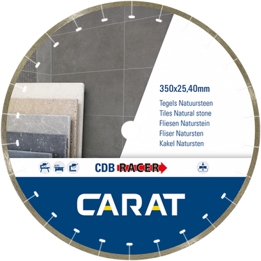 Carat cdbm350400 | racer diamantzaagblad | 350 x 25,40 | tegels natuursteen - cdbm350400