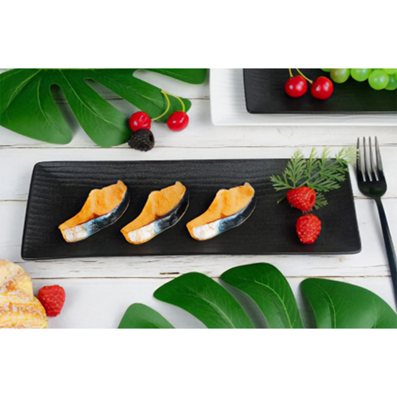 Cargue la imagen en el visor de la galería, Cark serveerschaal ripple black 31x11cm
