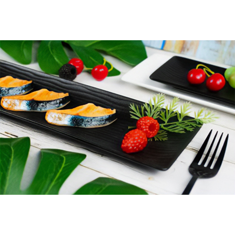 Cargue la imagen en el visor de la galería, Cark serveerschaal ripple black 31x11cm
