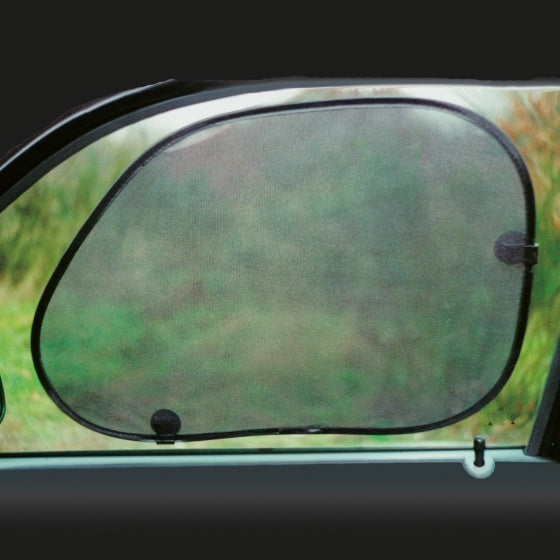 Load image into Gallery viewer, zonneschermen Hatchback zijruit 65 cm zwart 2 stuks
