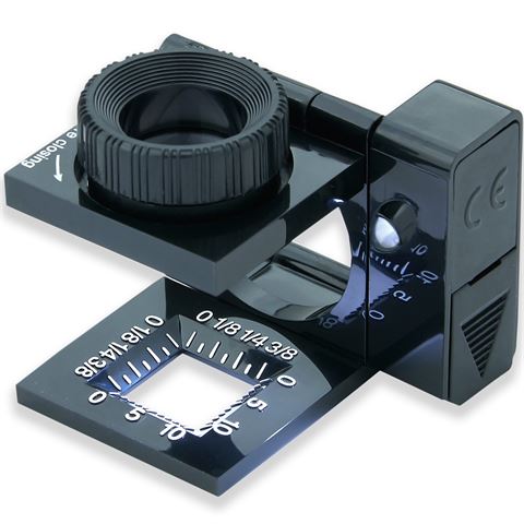 Load image into Gallery viewer, Carson dradenteller opvouwbaar met led 11,5x15mm
