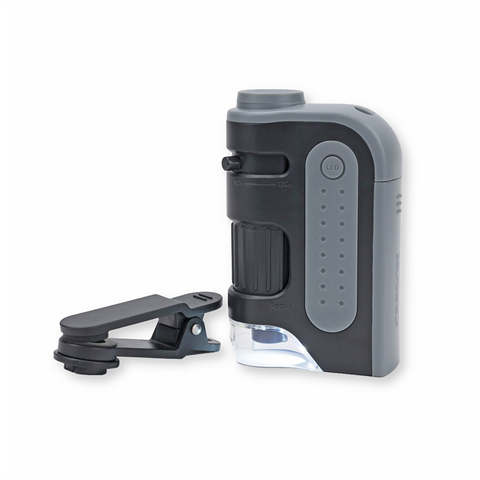 Load image into Gallery viewer, Carson handmicroscoop mm-350 microbrite plus 60-120x met smartphone adapter
