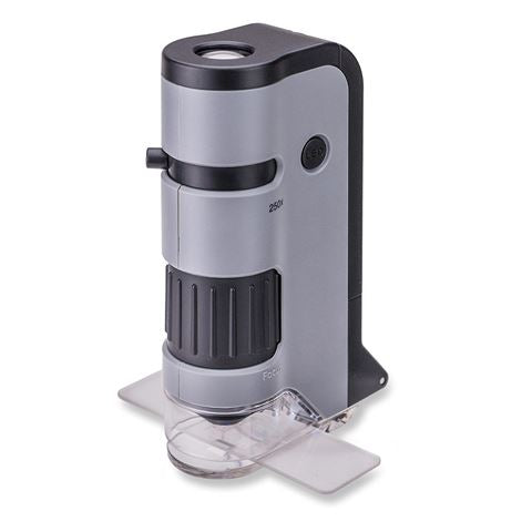 Load image into Gallery viewer, Carson handmicroscoop mp-250 microflip 100-200x met smartphone adapter
