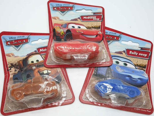 Van der doelen 3 cars zeepjes auto met mcqueen sally en matter zeep