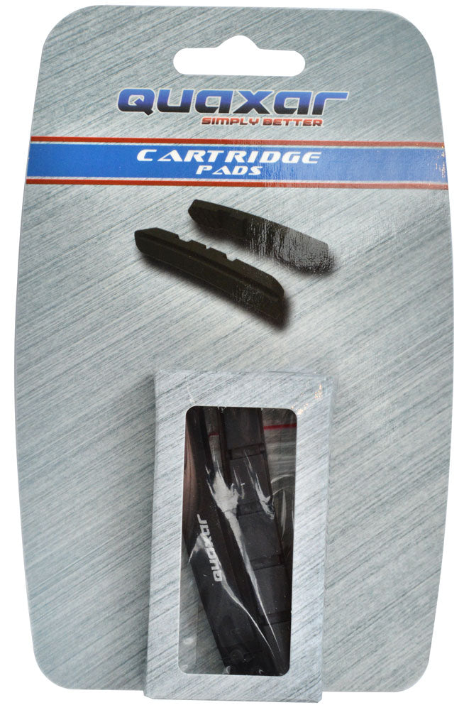Load image into Gallery viewer, Quaxar 72mm cartridge replacement brake pads for shimano black
