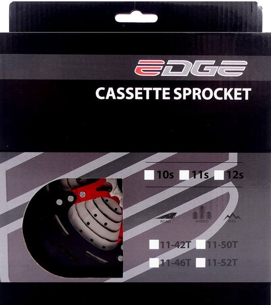 Edge cassette 11 speed cs-m9011 11-42t - zilver zwart