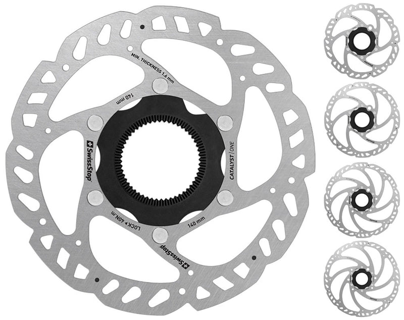 Load image into Gallery viewer, Swissstop catalyst one centerlock disc rotor | 140mm
