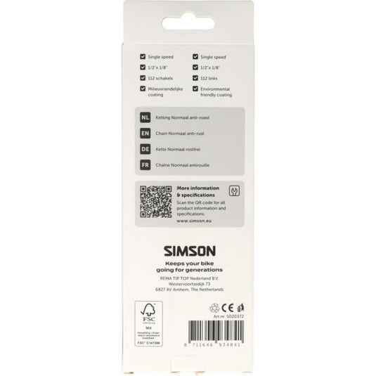Simson ketting normaal anti-roest