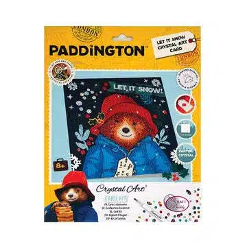 Jonotoys diamond painting - kerstkaart paddington let it snow