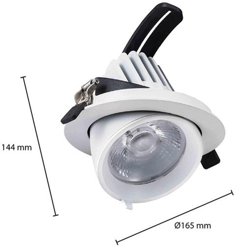 Laden Sie das Bild in Galerie -Viewer, Enzo cct led downlighter wit 30w banaan model 45gr. tri-white - led2380
