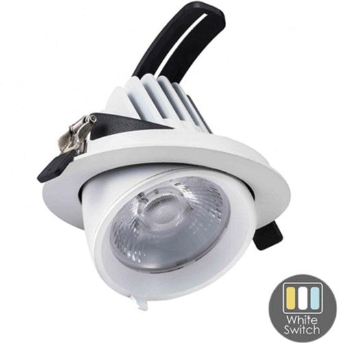 Laden Sie das Bild in Galerie -Viewer, Enzo cct led downlighter wit 30w banaan model 45gr. tri-white - led2380
