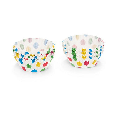 Patisse cupcakes wit met gekleurde rondjes 200 st 3cm