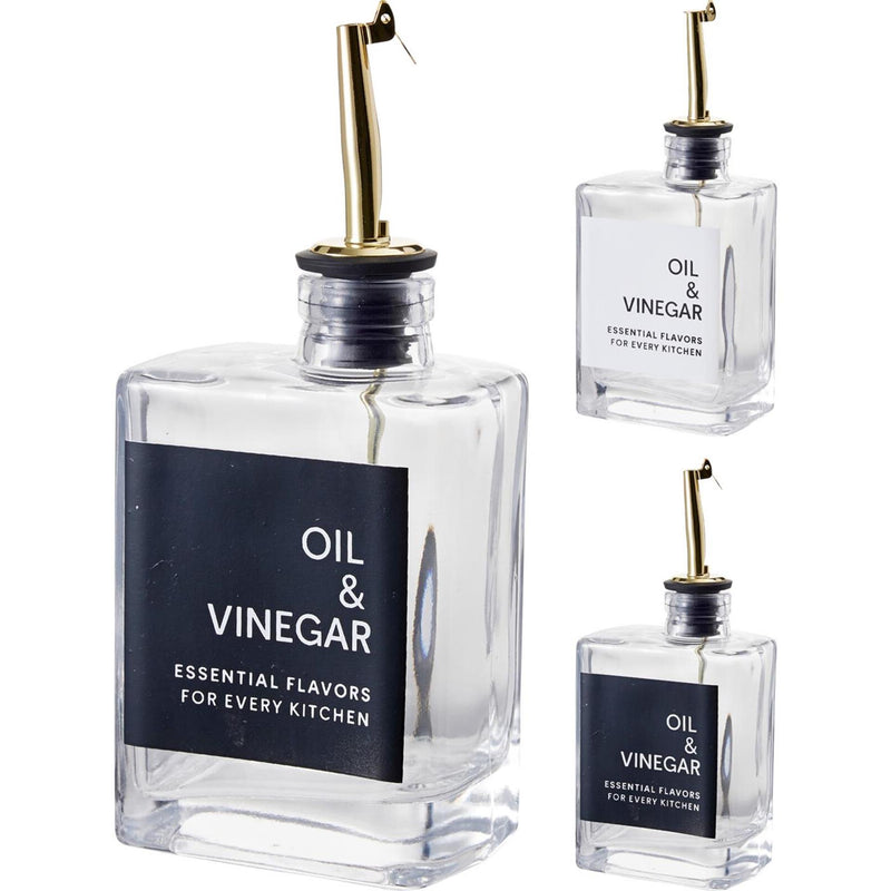 Afbeelding laden in galerijviewer, Excellent houseware olie of azijnfles glas 280ml
