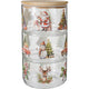 Home styling voorraadpot glas kerst 3-laags