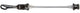 Novatec quick release snelspanner vooras 112 mm alu zwart